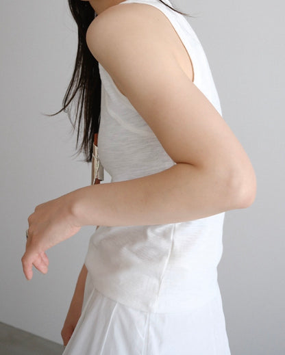 [7/16new]fat Tank Top white