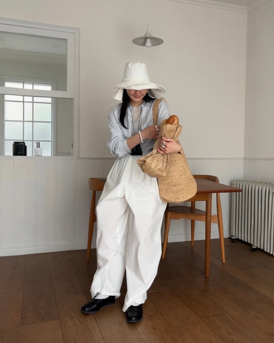 [4/16 new]Easy Form Pants  white 5月初旬入荷分