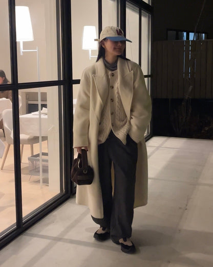 Half-Wool tweed Pants