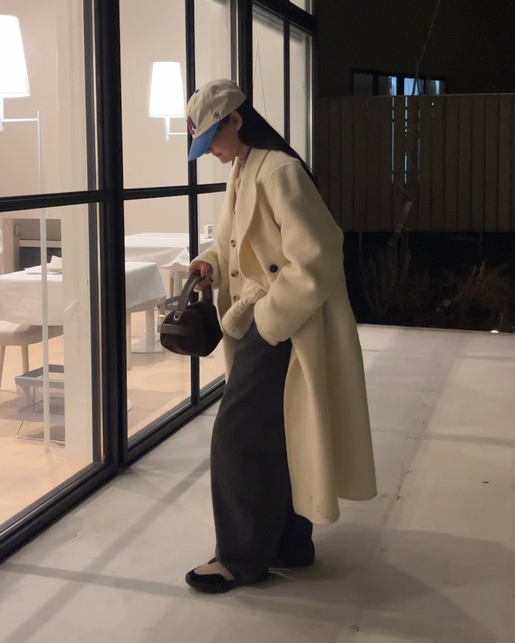 Half-Wool tweed Pants