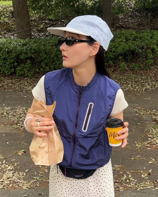 [6/18new]Tech Light Zip Vest navy
