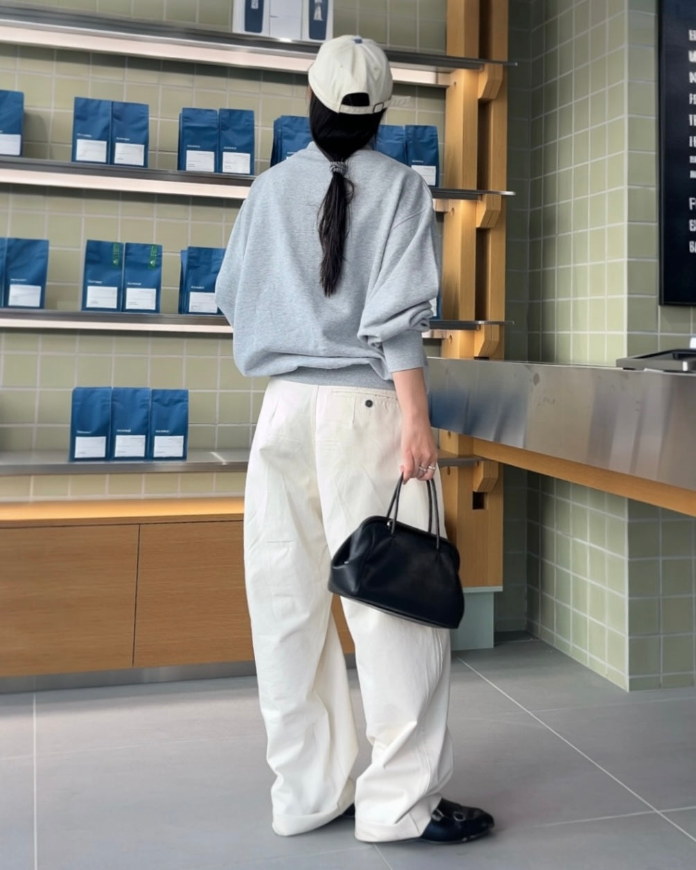 [9/18new][予約]Cotton Wide-Leg Pants 10月初旬～中旬入荷