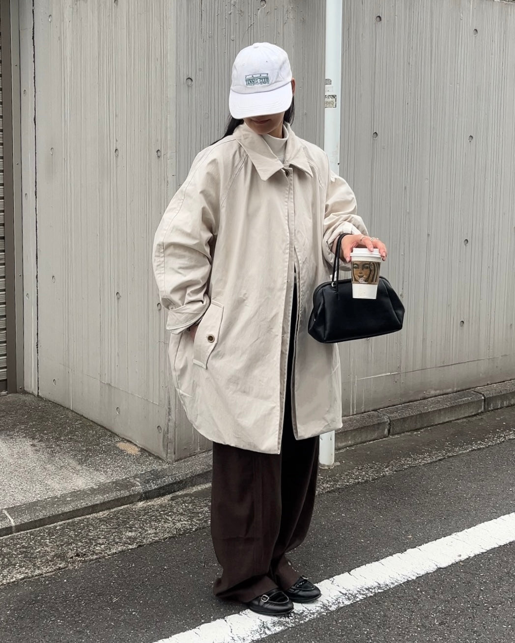 Cotton Nylon Over Collar Jacket ivory – A.subjjject