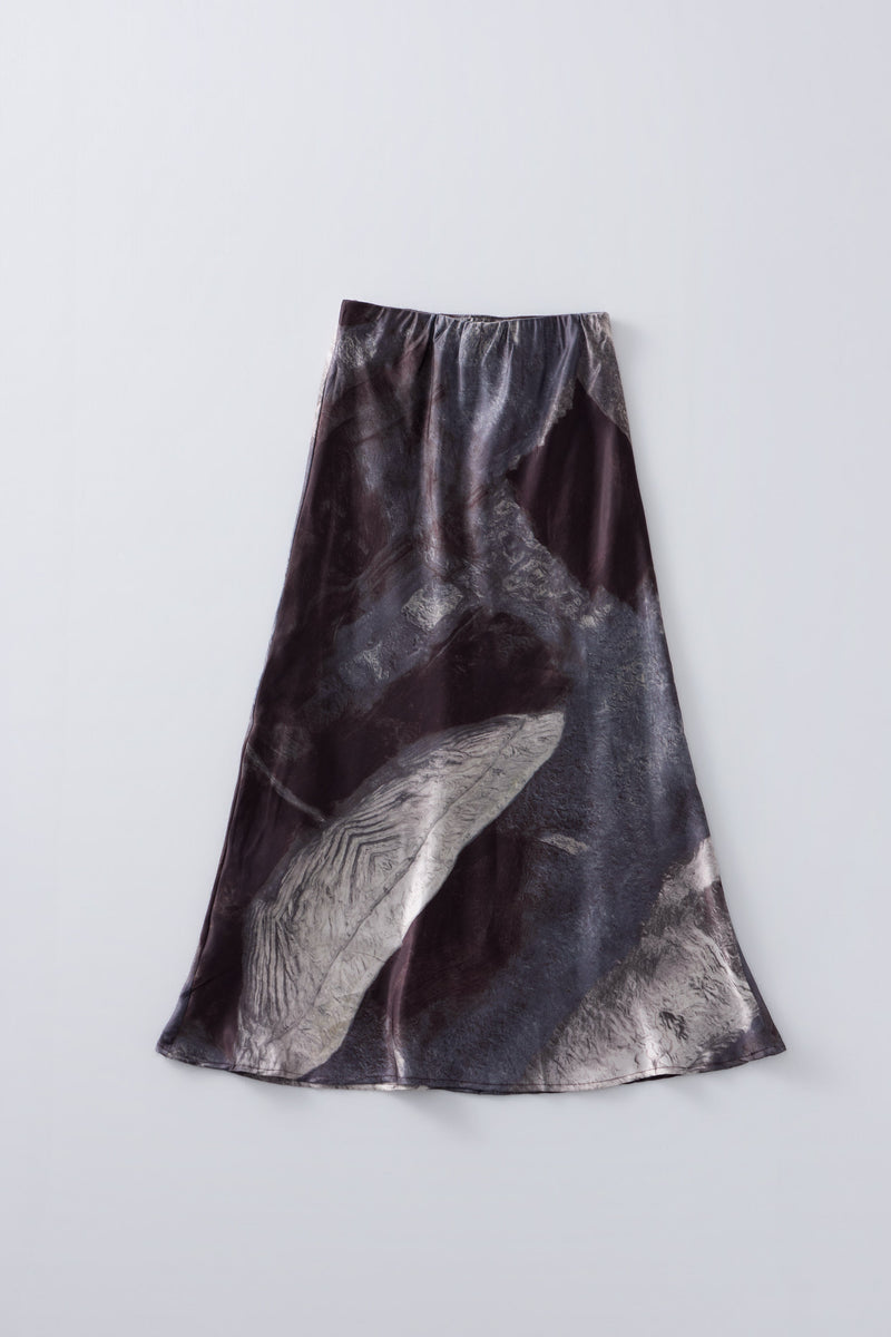 [9/24new] ink wash skirt BK 10月初旬〜中旬入荷