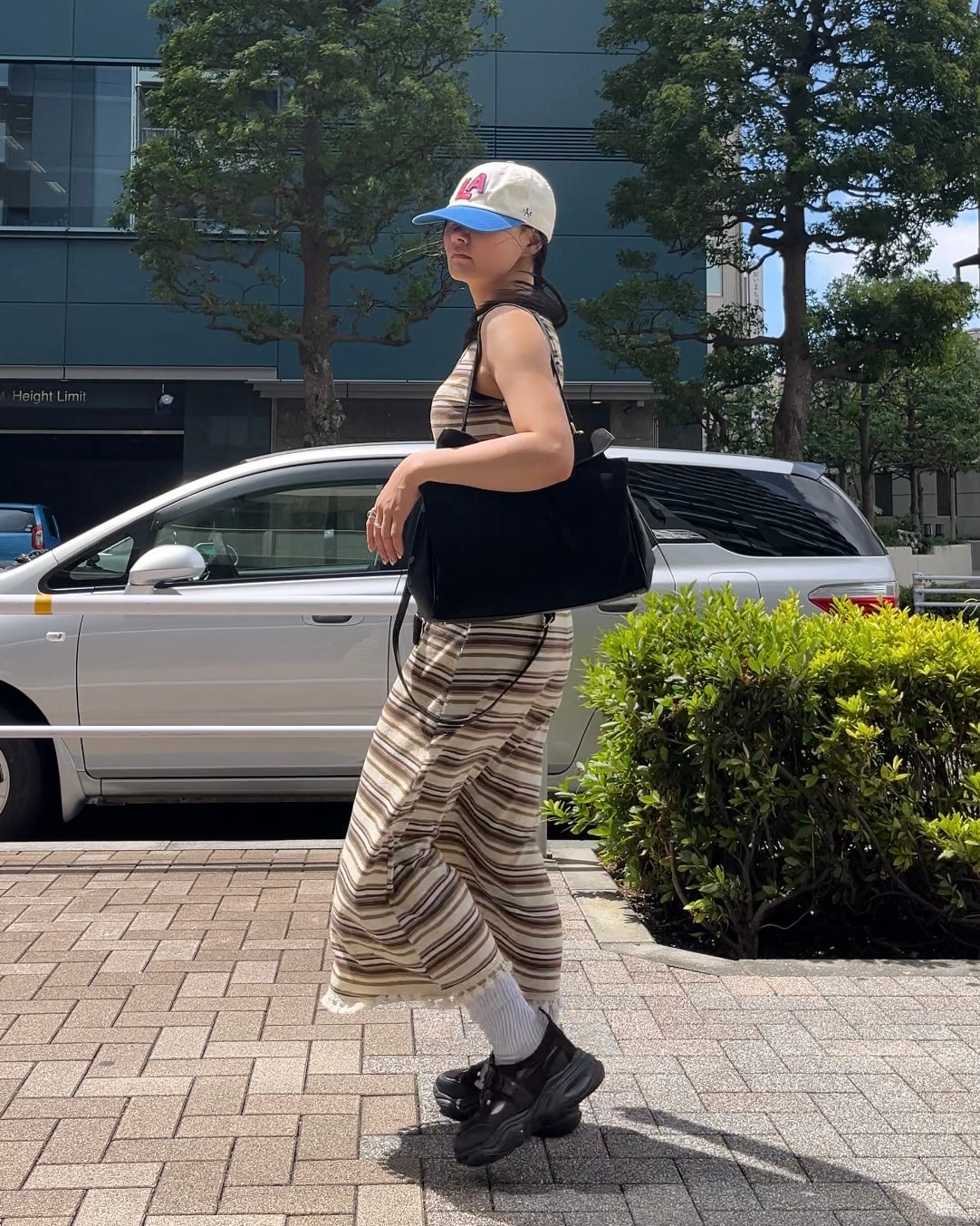 [7/31new]Border Fringe Onepiece