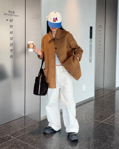 Suede Touch Box Jacket