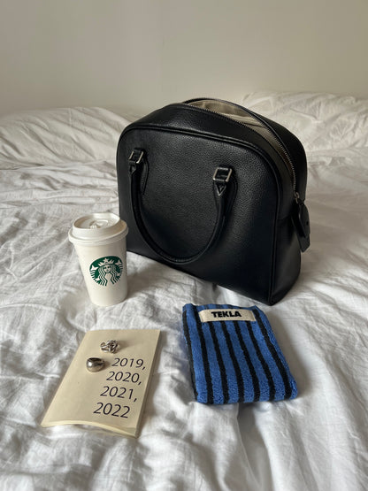 Boston Leather Dome Bag