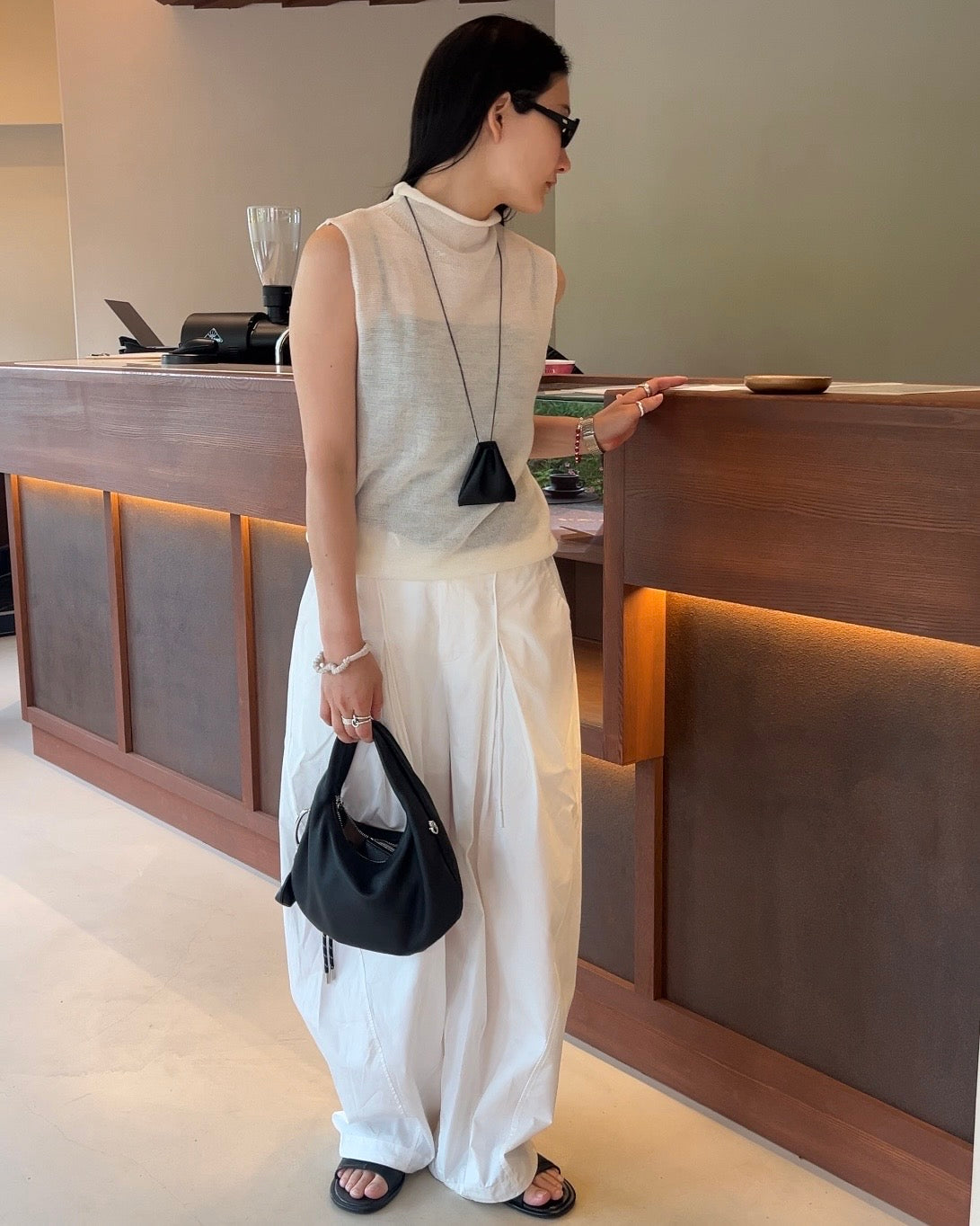 [6/4new]Dry Touch Knit white