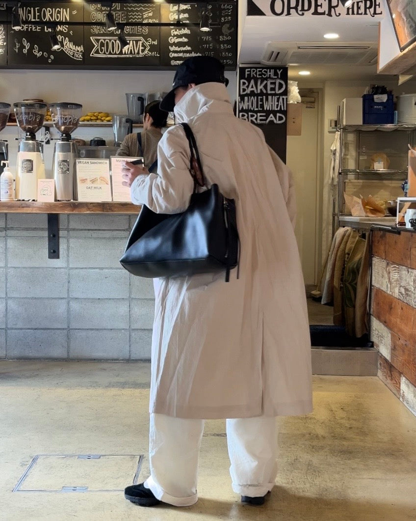 Cotton Nylon Soft Drape Coat
