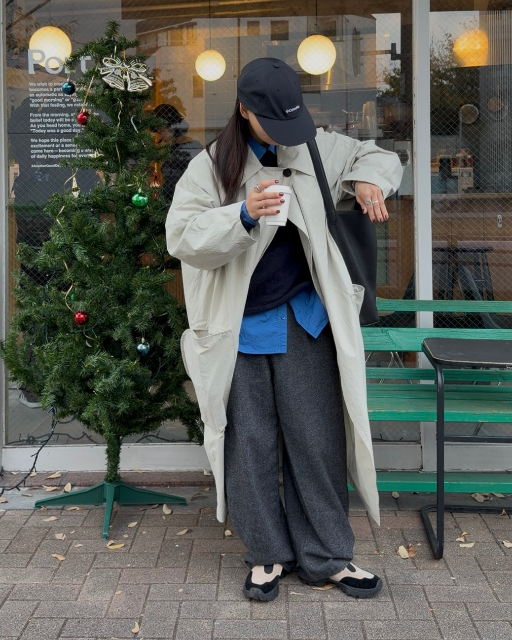 [12/4new]Cotton Canvas Coat ivory