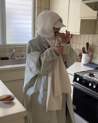 Pure Wool Balaclava Ivory