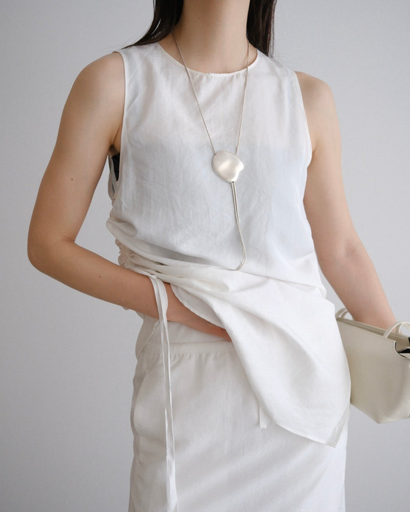 [/8/27new]Silk Sleeveless  onepiece
