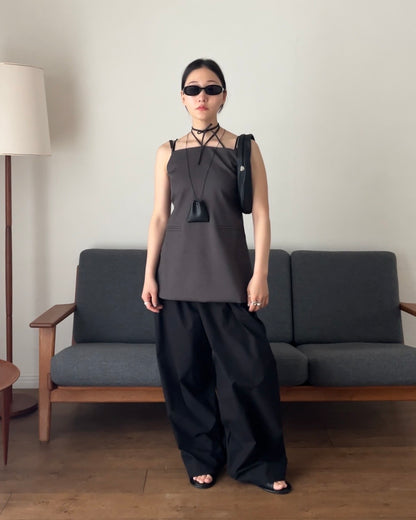 [4/16 new]Easy Form Pants  black 5月初旬入荷分
