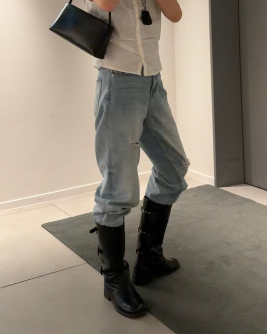 [9/3new]Washed Fade Denim
