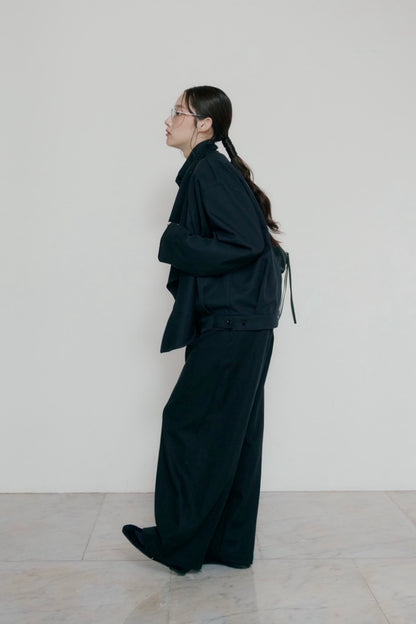button drape jacket