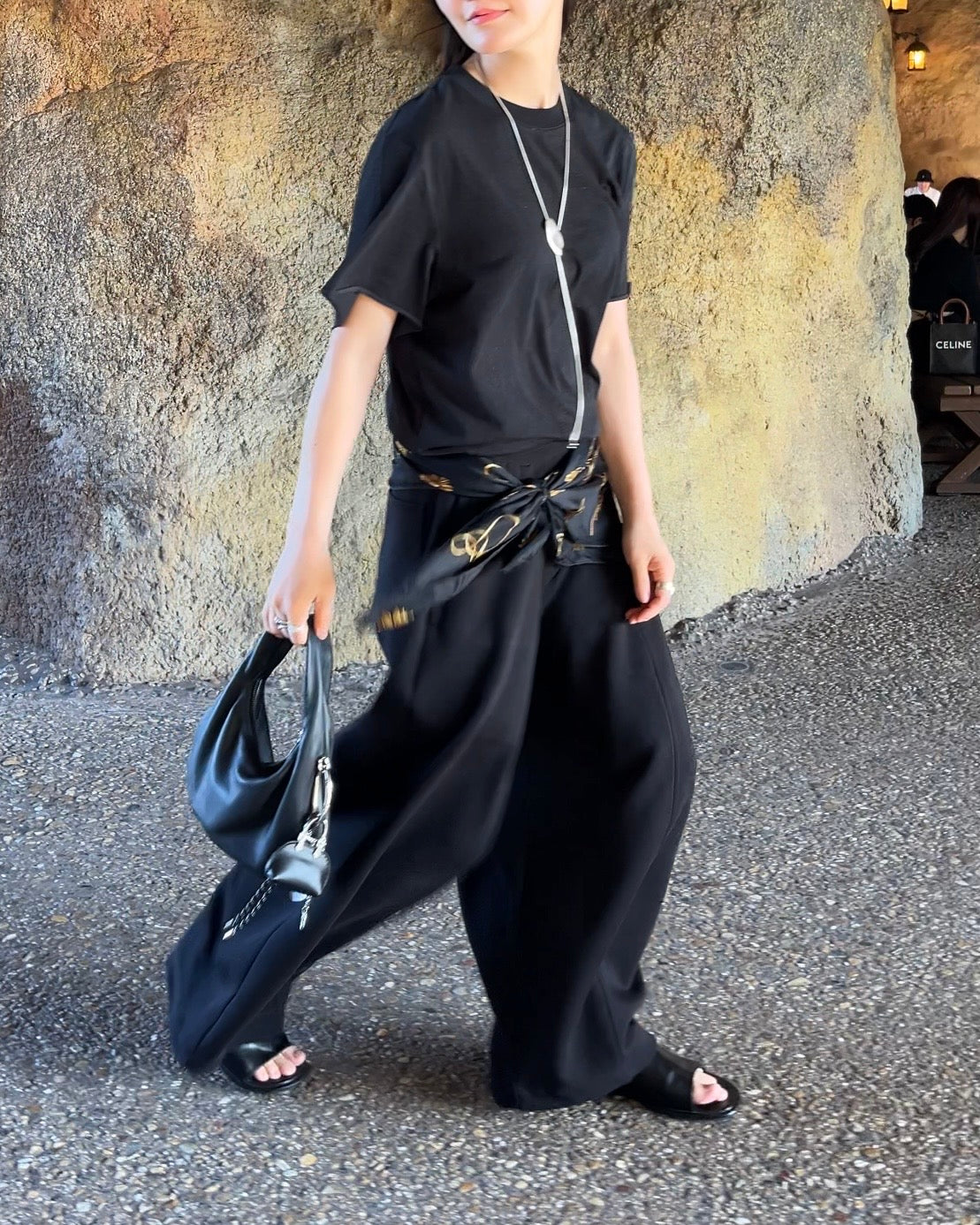 [5/21new]Round Curve Leather Bag black  6月上旬〜下旬入荷