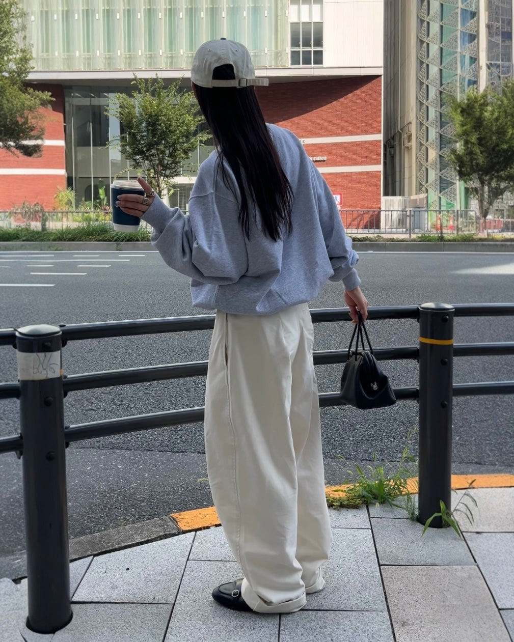 [9/18new][予約]Cotton Wide-Leg Pants 10月初旬～中旬入荷