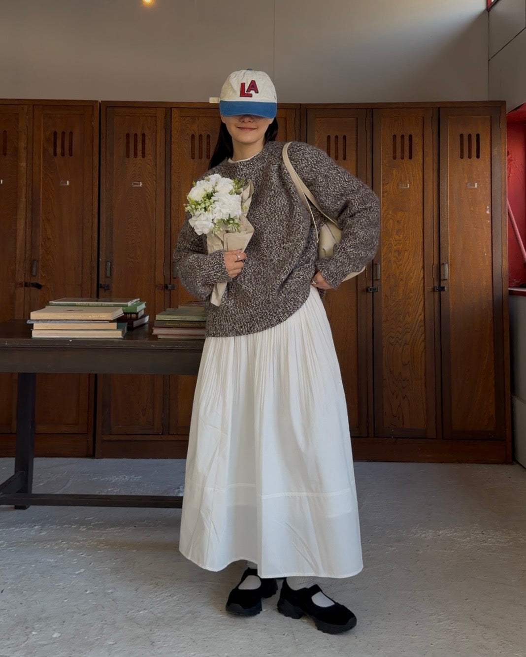 Light Drape Pleats Skirt