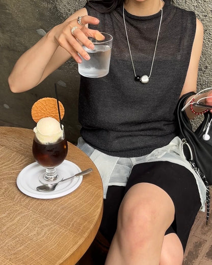 [6/4new]Dry Touch Knit black
