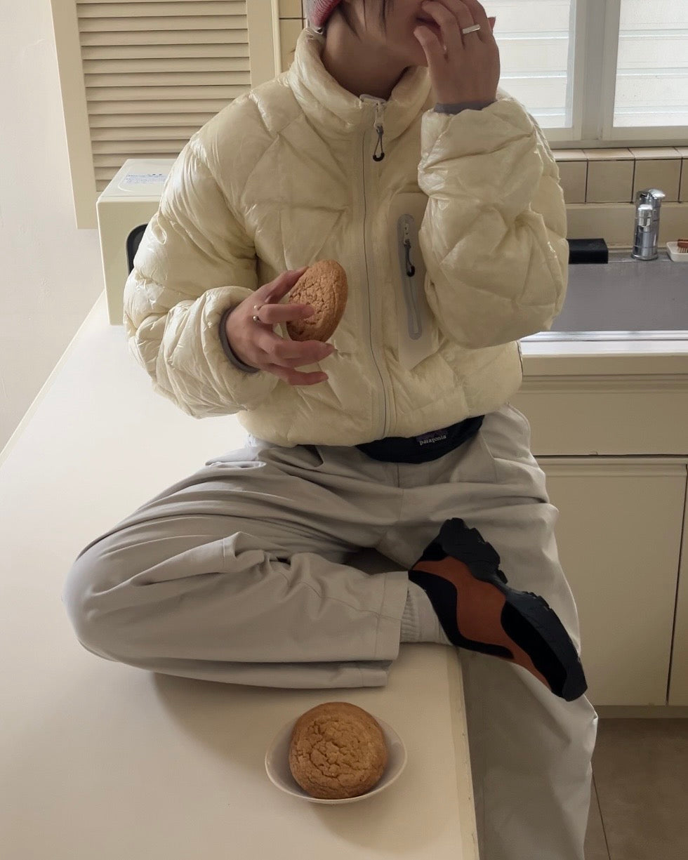 [12/18 new] Warmth Wide Cotton Pants Ivory