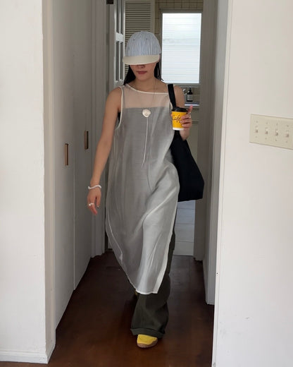 [6/11new]Cotton wide cago pants