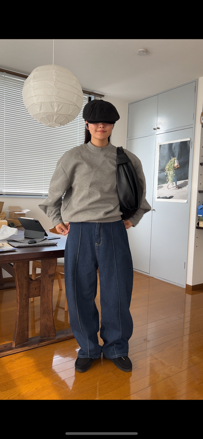 2way croissant shoulder bag black