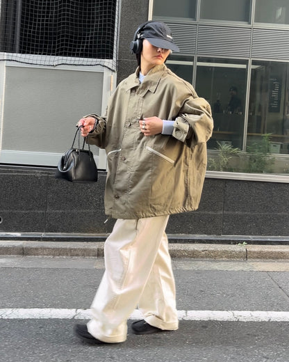 [9/18new][予約]Cotton Wide-Leg Pants 10月初旬～中旬入荷