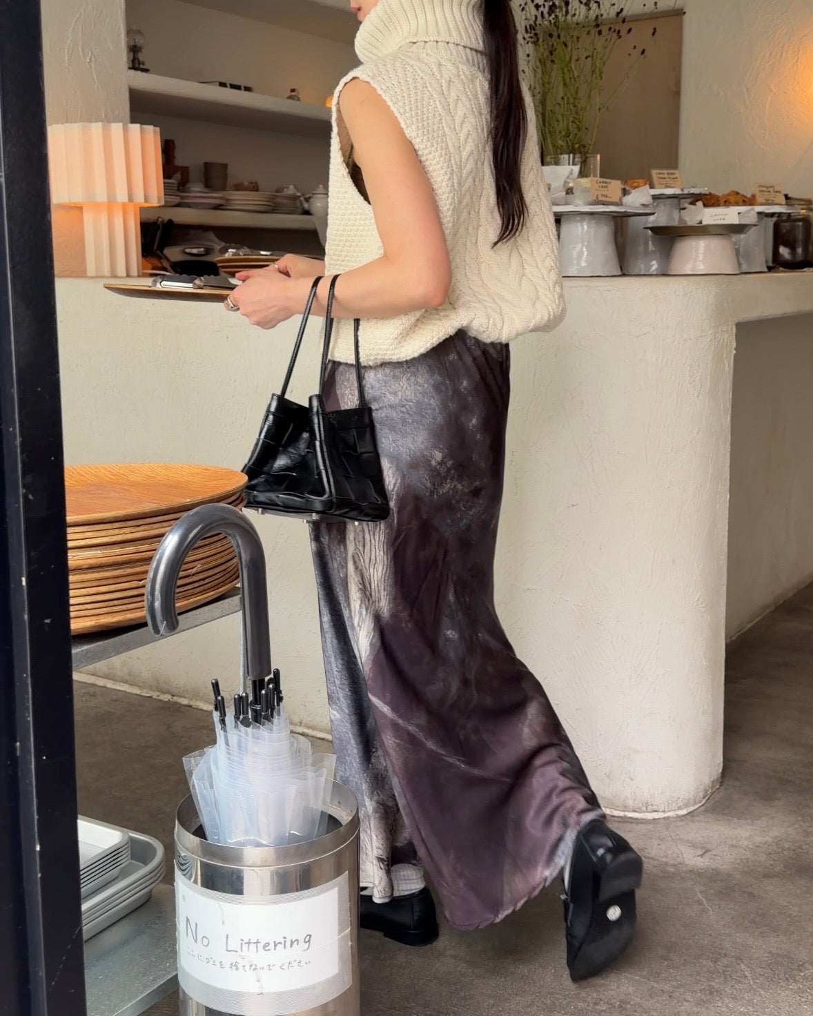 [9/24new] wide rib knit vest 10月中旬〜下旬入荷分