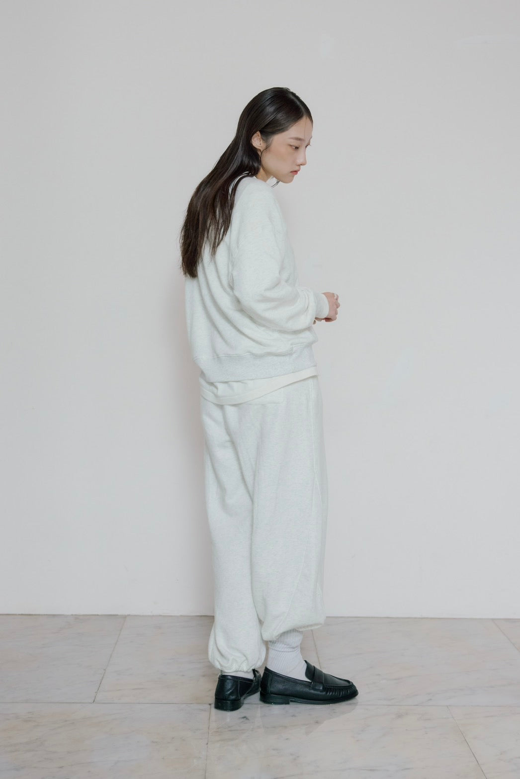 [10/15new] hem light sweat tops WH