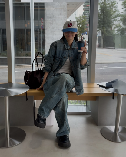 [10/30 new]Washed Denim set  blue 11月下旬〜12月上旬入荷分