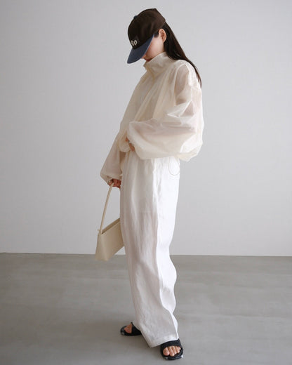 [7/30new]easy linen wide pants white