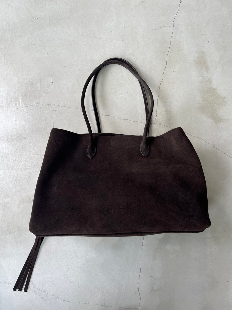 ［12/7restock］Suede Boston square bag L
