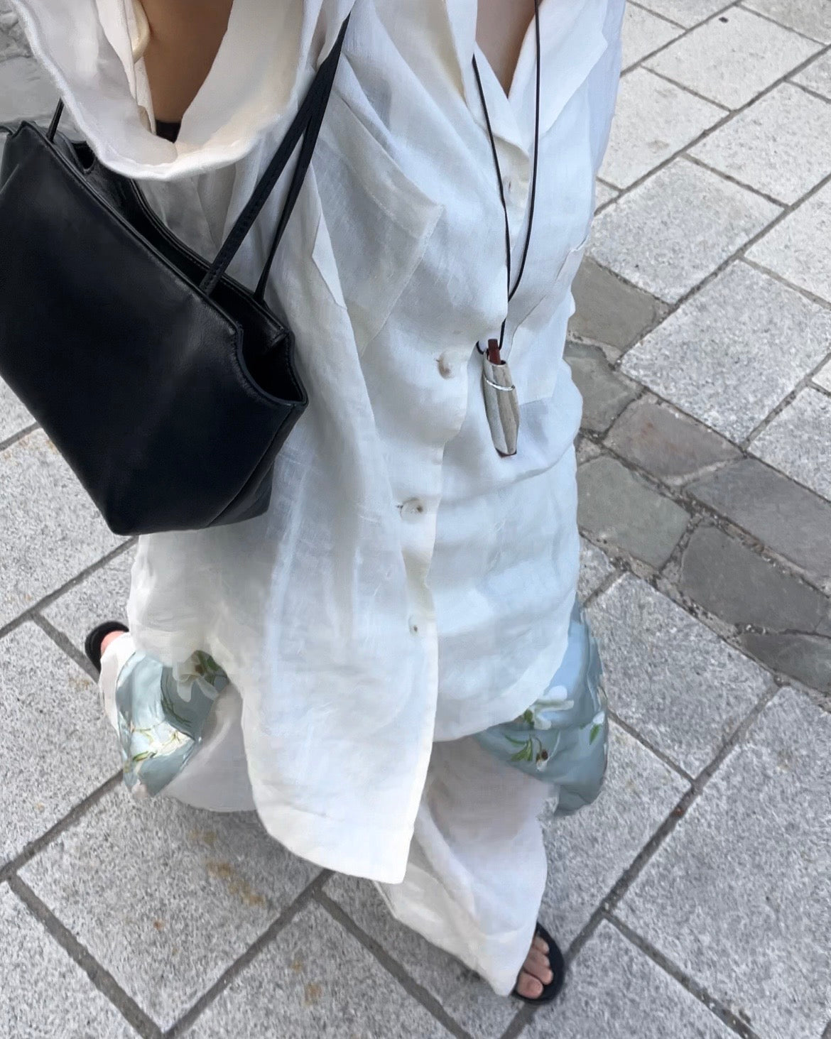 [6/25new]Linen Open Collar setup