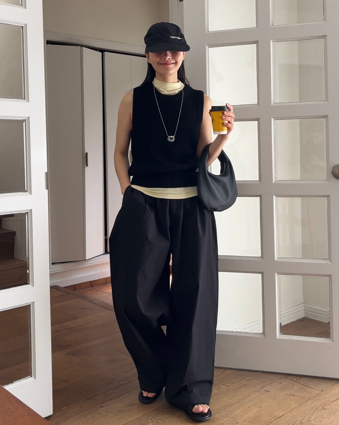 [4/16 new]Easy Form Pants  black 5月初旬入荷分
