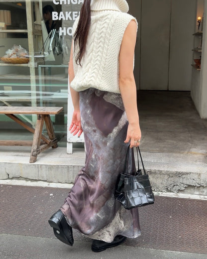 [9/24new] wide rib knit vest 10月中旬〜下旬入荷分