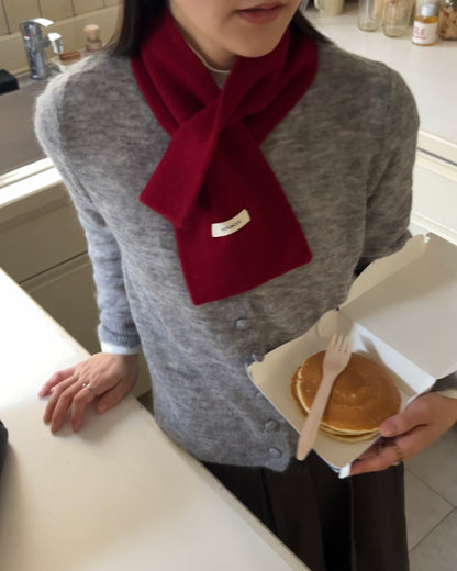 Wool Neck Wrap Red