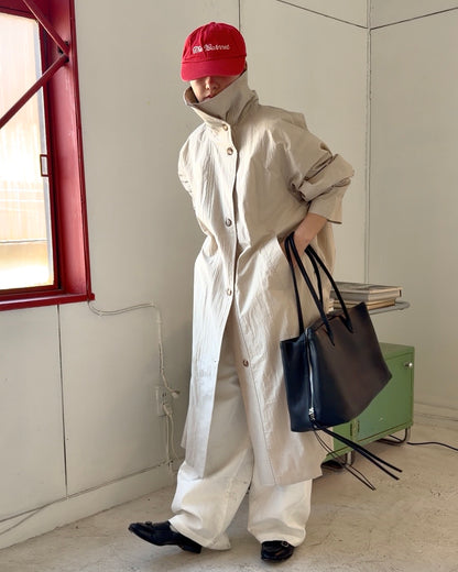 Cotton Nylon Soft Drape Coat