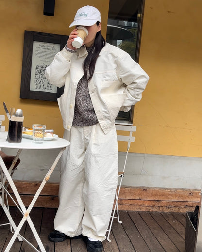 ［4/5restock］ Cotton Canvas Soft Work Jacket