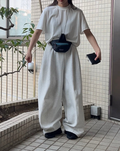 [5/21new]Cutoff Linen Tee  white  6月上旬〜下旬入荷