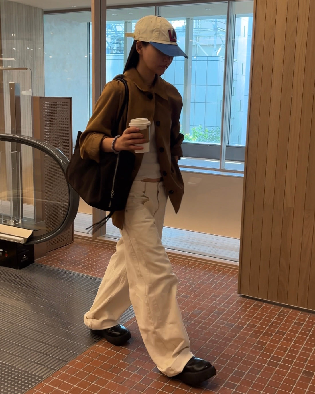 Back Buckle Denim Pants