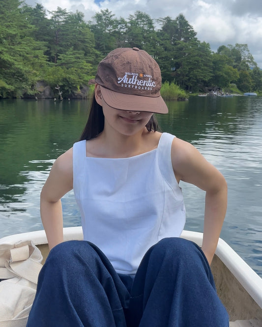square neck pullover white