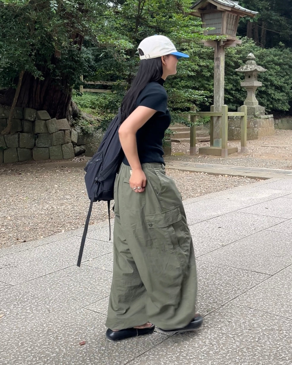 Cargo Parachute Pants khaki