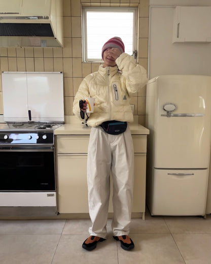 [12/18 new] Warmth Wide Cotton Pants Ivory