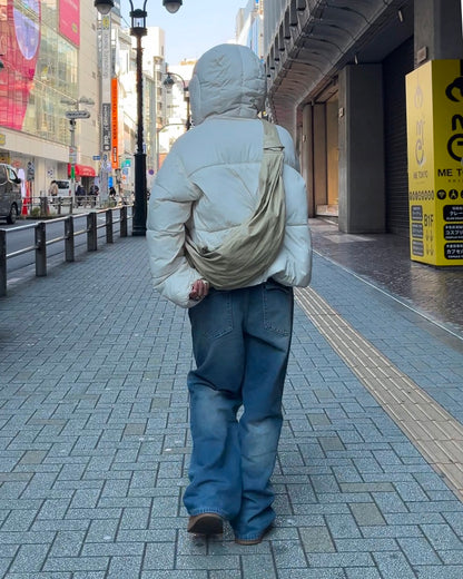 wrinkl shoulder bag ivory