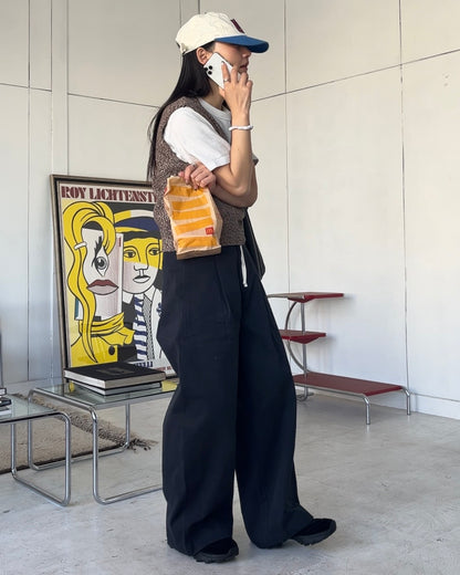 ［3/19new］Cotton Easy Layer Vest brown