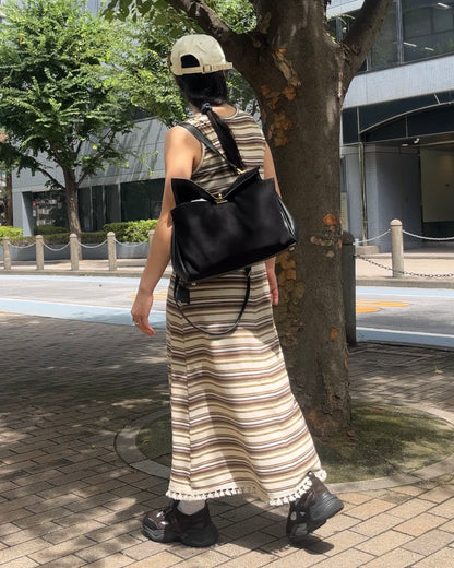 [7/31new]Border Fringe Onepiece