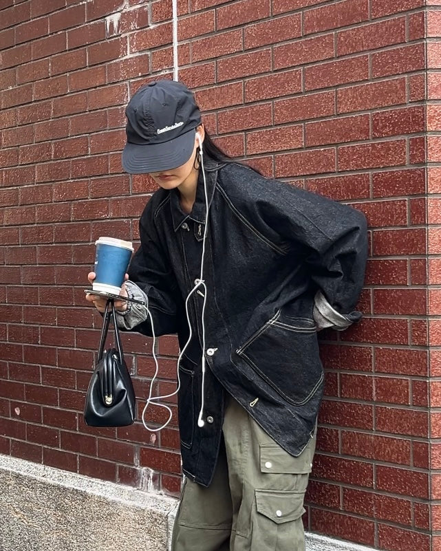 Denim Work Coverall Jacket