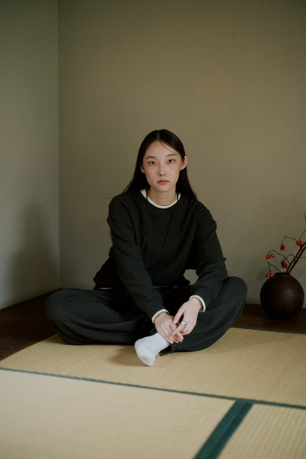 [10/15new] hem light sweat pants DGR