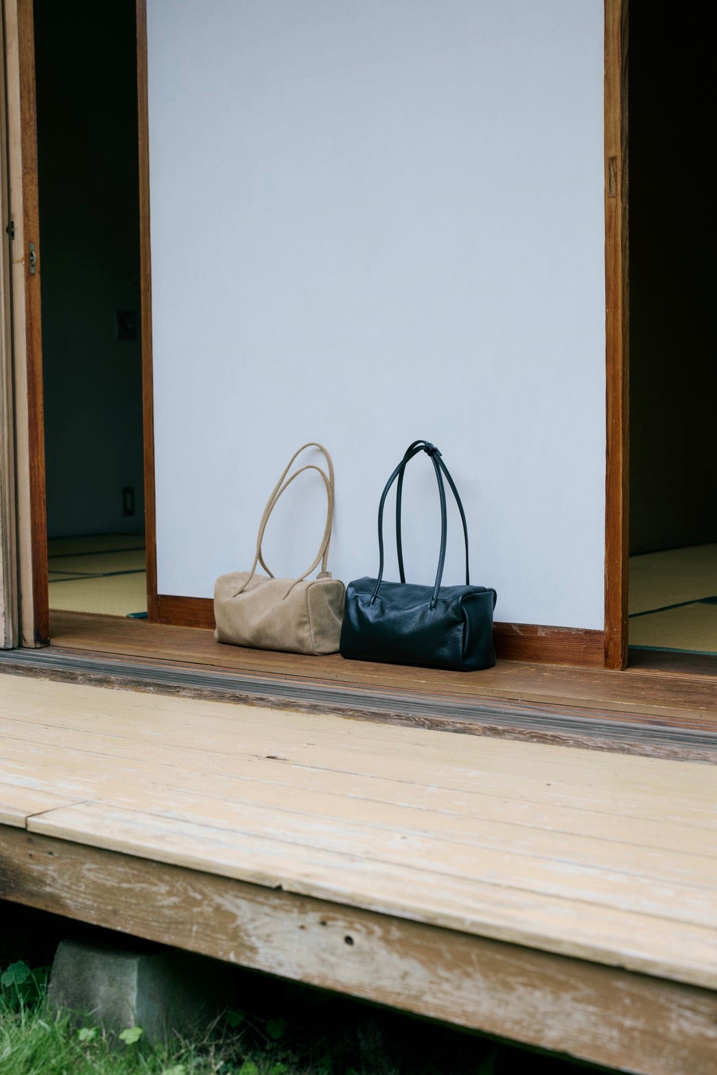 long frame leather bag BE