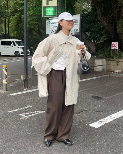 [11/13new]Relax Tuck Easy Pants  brown